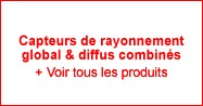 Capteurs de rayonnement Global & Diffus combinés